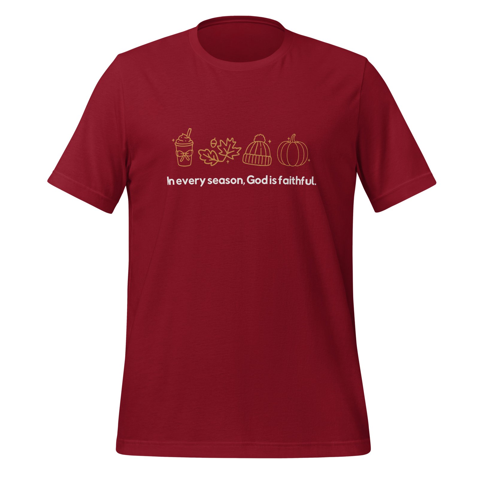 In Every Season, Gods Is Faithful (Thanksgiving) Dark - Unisex t-shirt