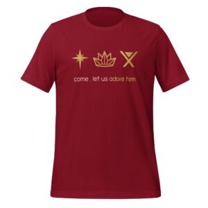 Come, Let Us Adore Him (Christmas) Dark - Unisex t-shirt